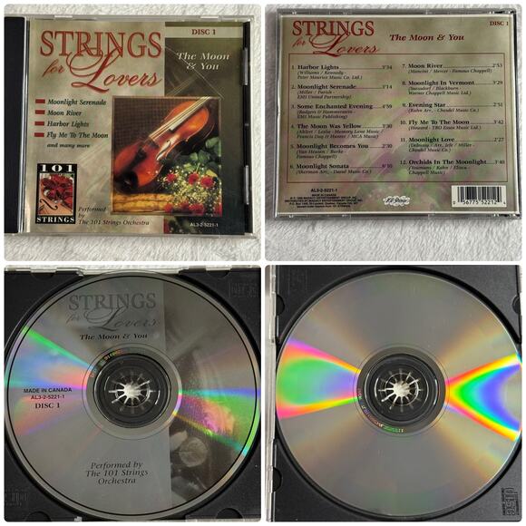 Strings for Lovers – 3 CD Set by The 101 Strings Orchestra (1996 Madacy, Canada) - Picture 3 of 9